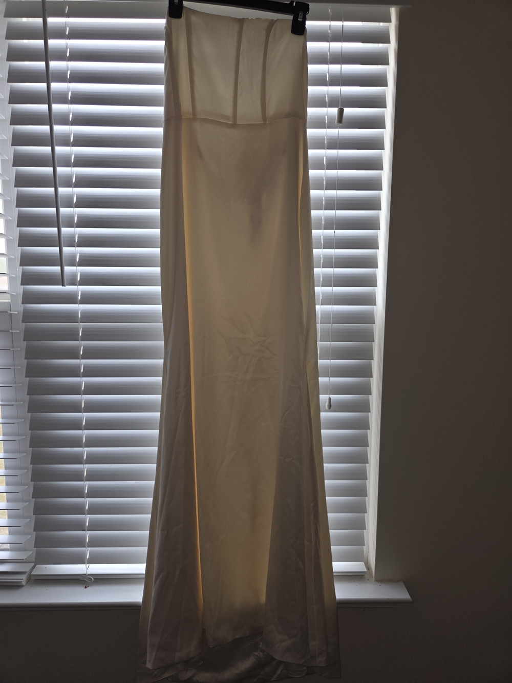 Ivory Strapless Long Slip Dress
